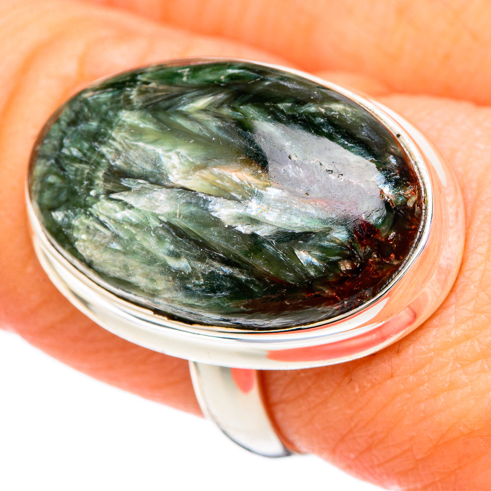 Seraphinite Rings handcrafted by Anasilvercos - RING99919