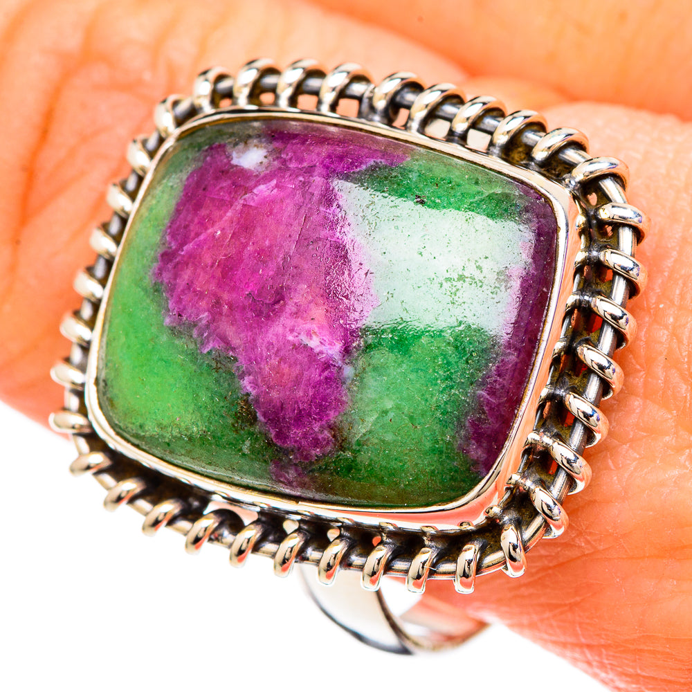 Ruby Zoisite Rings handcrafted by Anasilvercos - RING99920