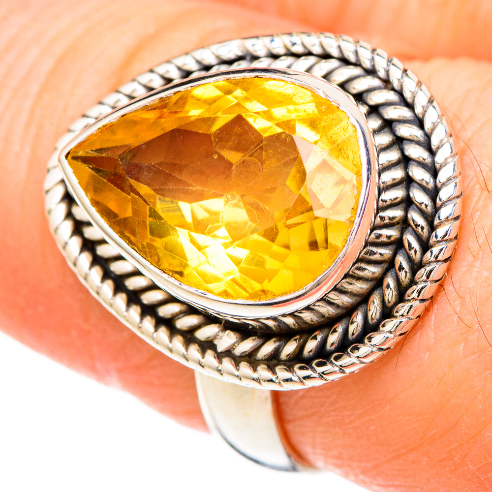 Citrine Rings handcrafted by Anasilvercos - RING99924