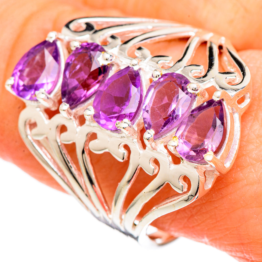 Color Change Alexandrite (lab.) Rings handcrafted by Anasilvercos - RING99941