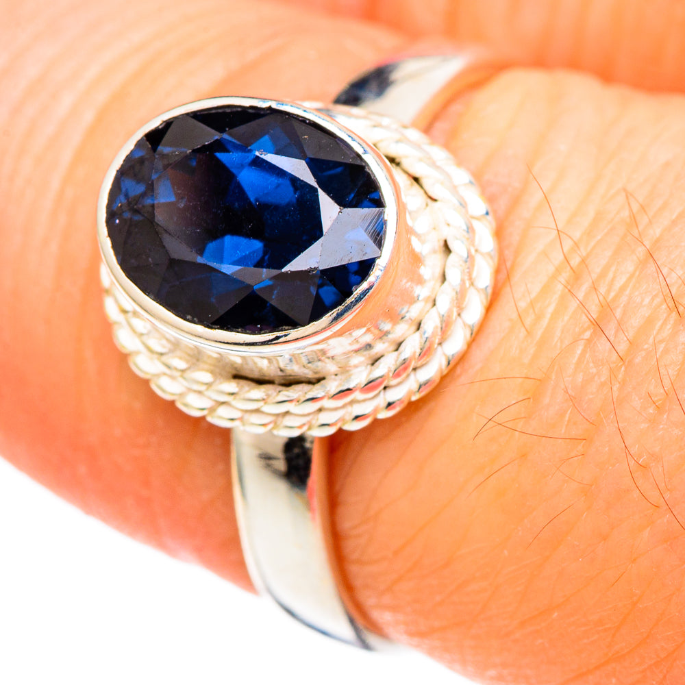Blue Spinel Rings handcrafted by Anasilvercos - RING99949