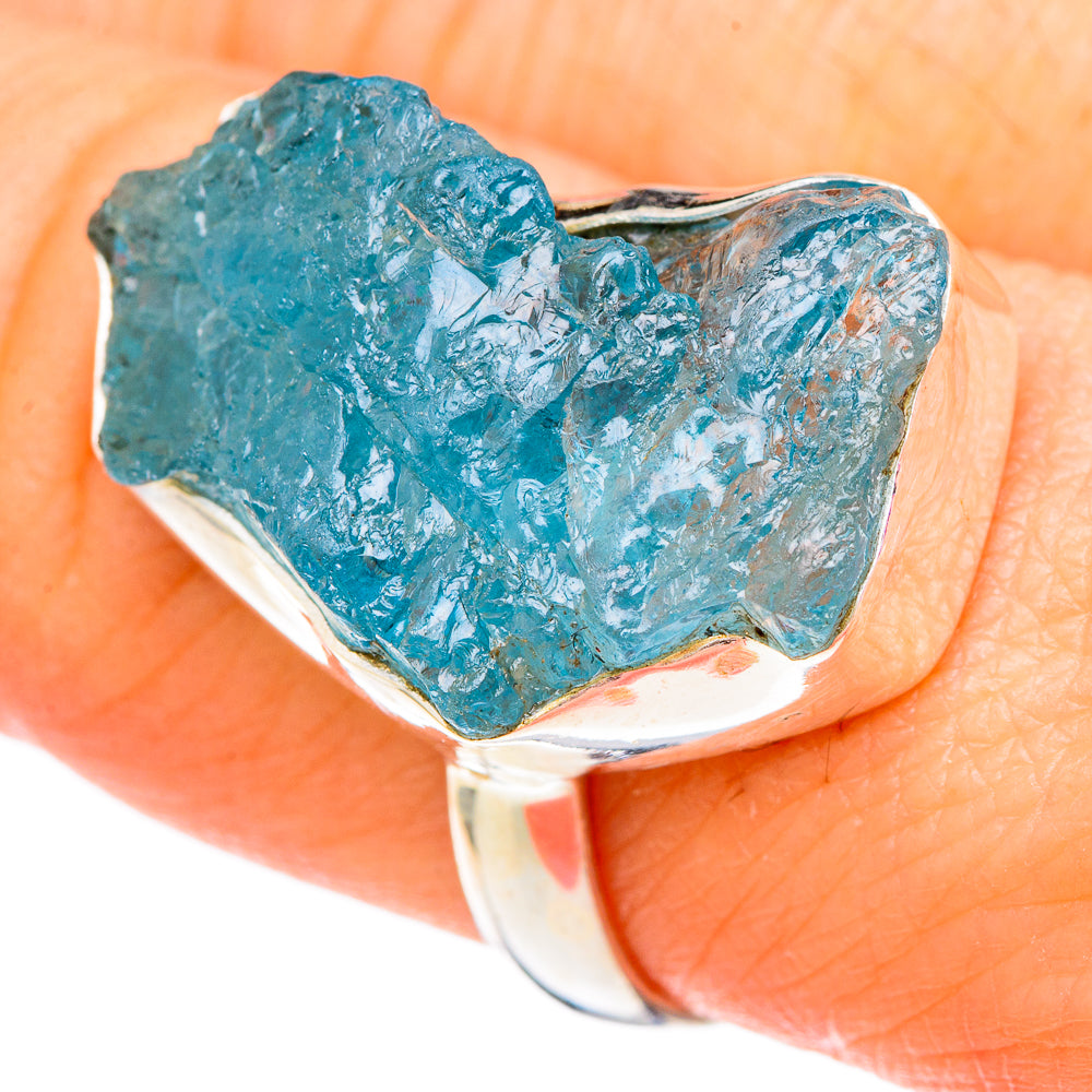 Aquamarine Rings handcrafted by Anasilvercos - RING99951