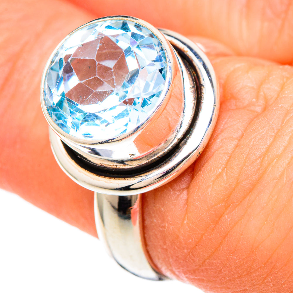 Blue Topaz Rings handcrafted by Anasilvercos - RING99955