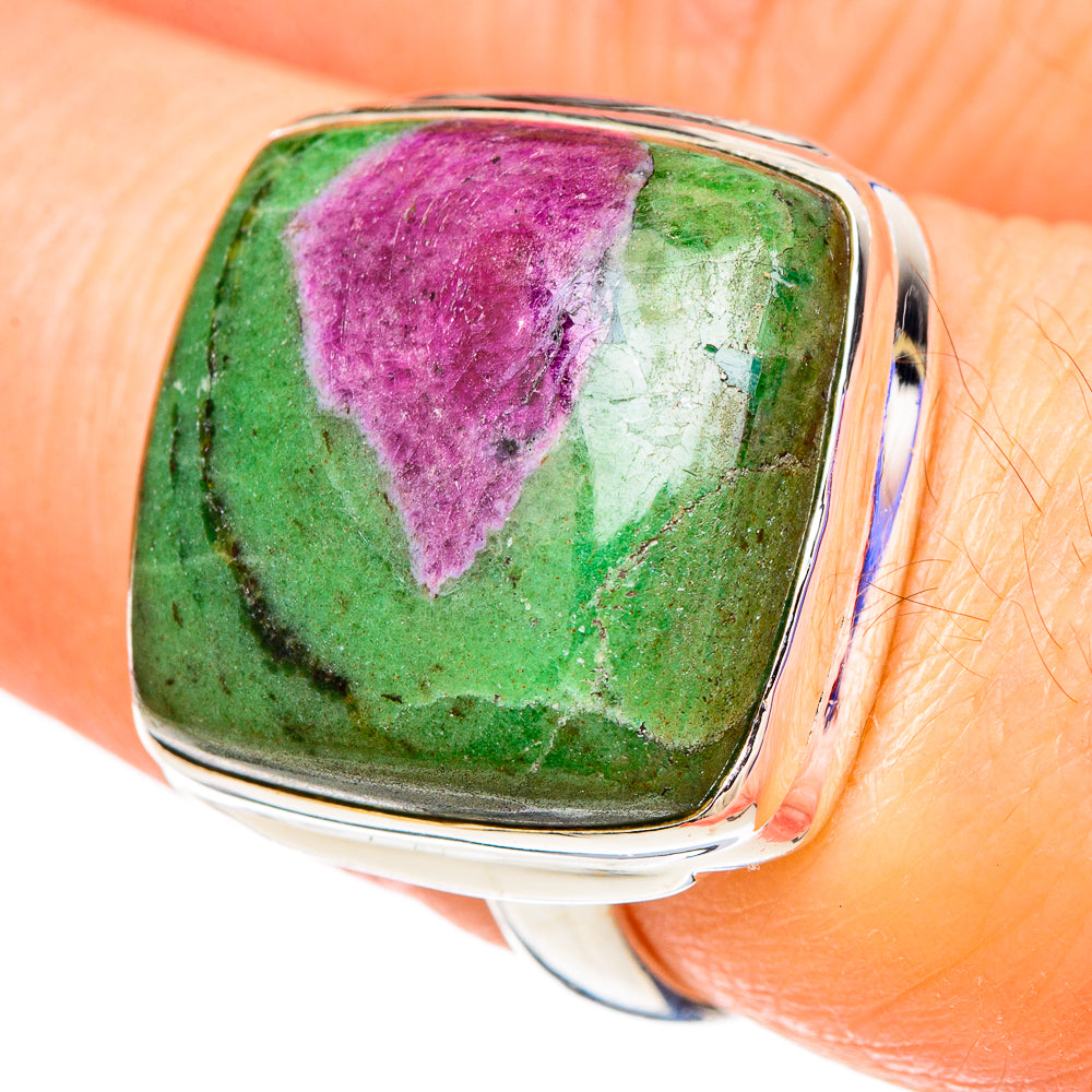 Ruby Zoisite Rings handcrafted by Anasilvercos - RING99957