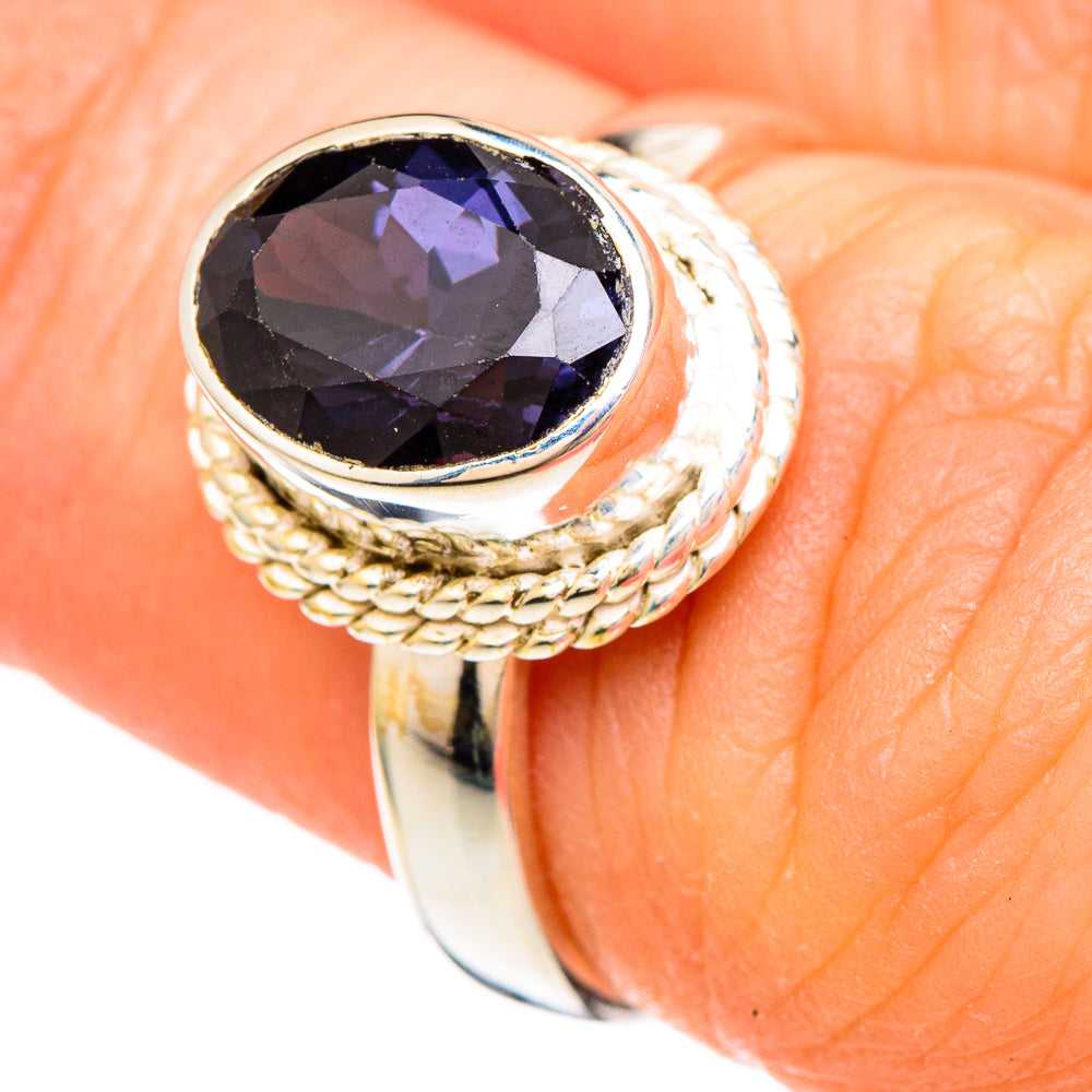 Violet Spinel Rings handcrafted by Anasilvercos - RING99977