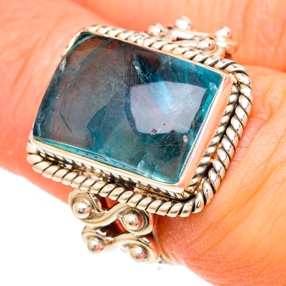 Green Fluorite Rings handcrafted by Anasilvercos - RING99986