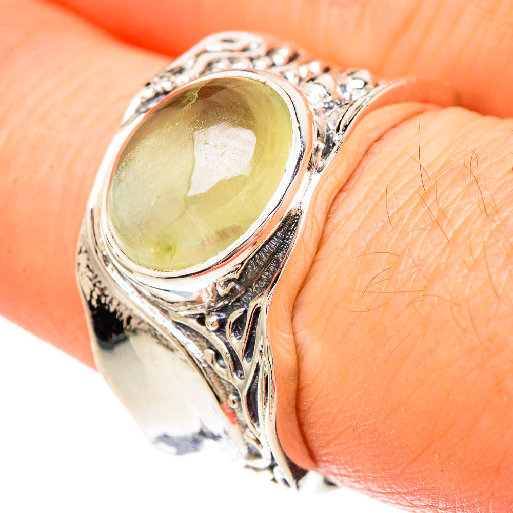 Prehnite Rings handcrafted by Anasilvercos - RING99996