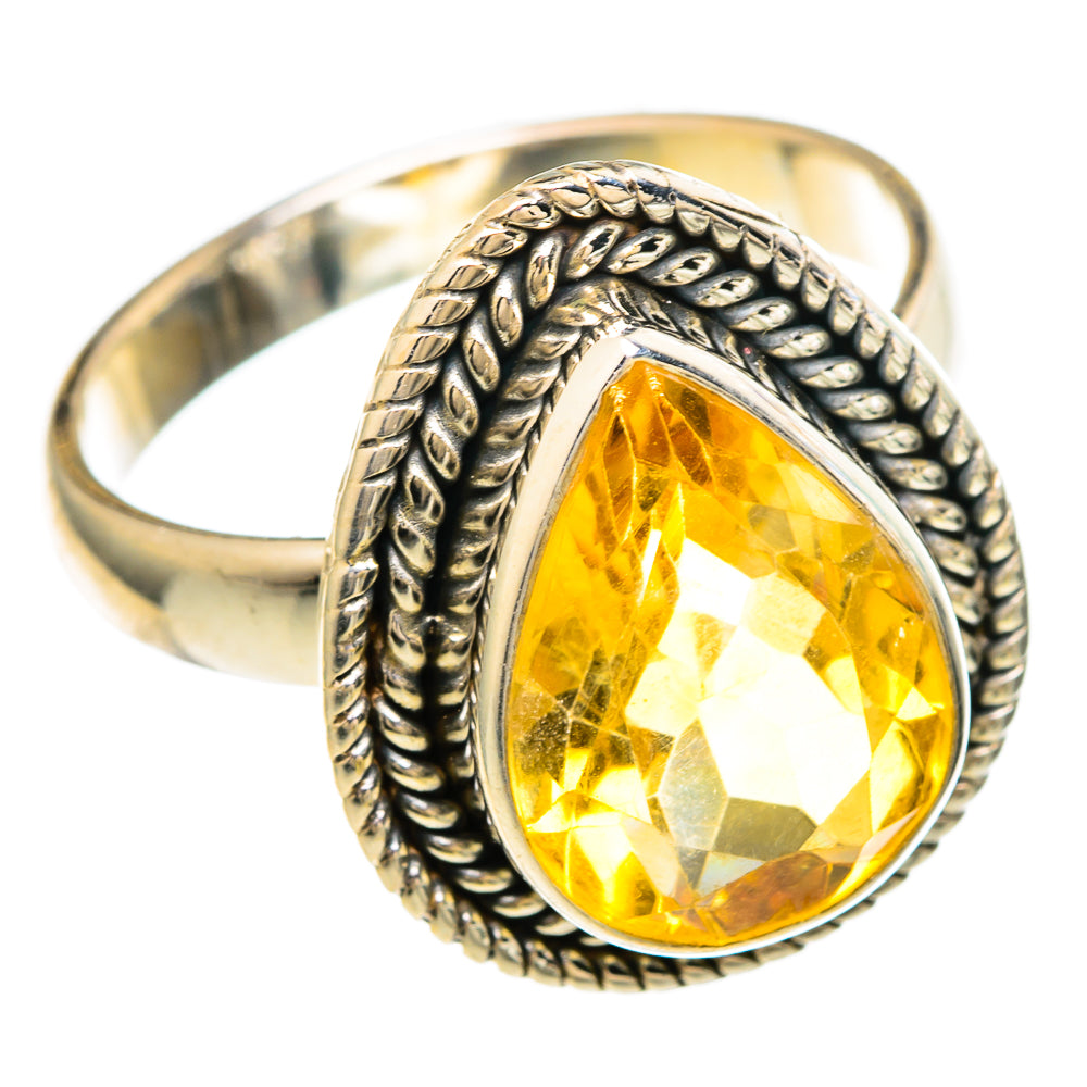 Citrine Rings handcrafted by Anasilvercos - RING100000