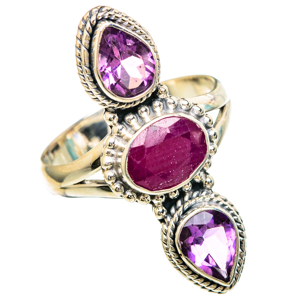 Ruby Rings handcrafted by Anasilvercos - RING100013