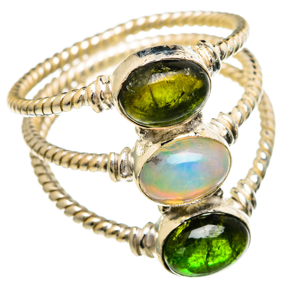 Ethiopian Opal Rings handcrafted by Anasilvercos - RING100022 - Photo 2