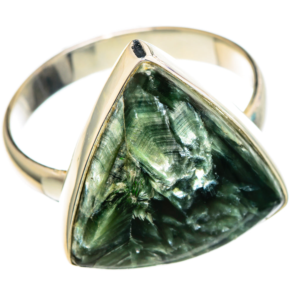 Seraphinite Rings handcrafted by Anasilvercos - RING100033