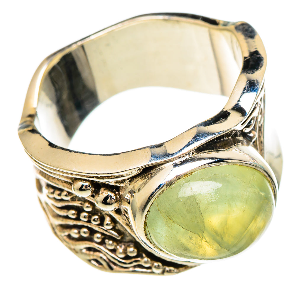 Prehnite Rings handcrafted by Anasilvercos - RING100034