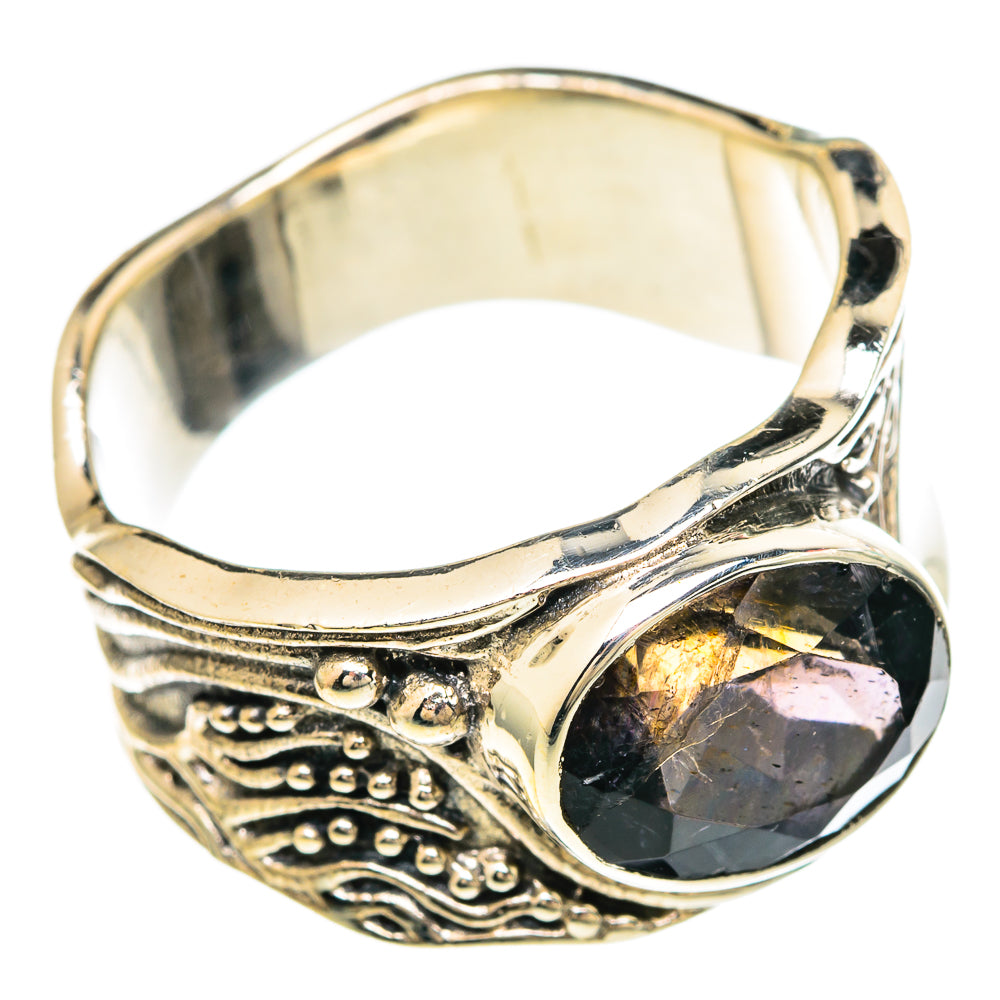 Smoky Quartz Rings handcrafted by Anasilvercos - RING100035