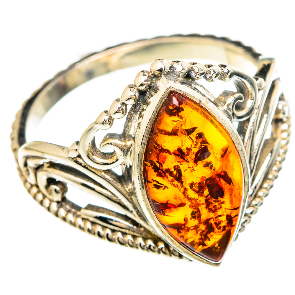 Baltic Amber Rings handcrafted by Anasilvercos - RING100041