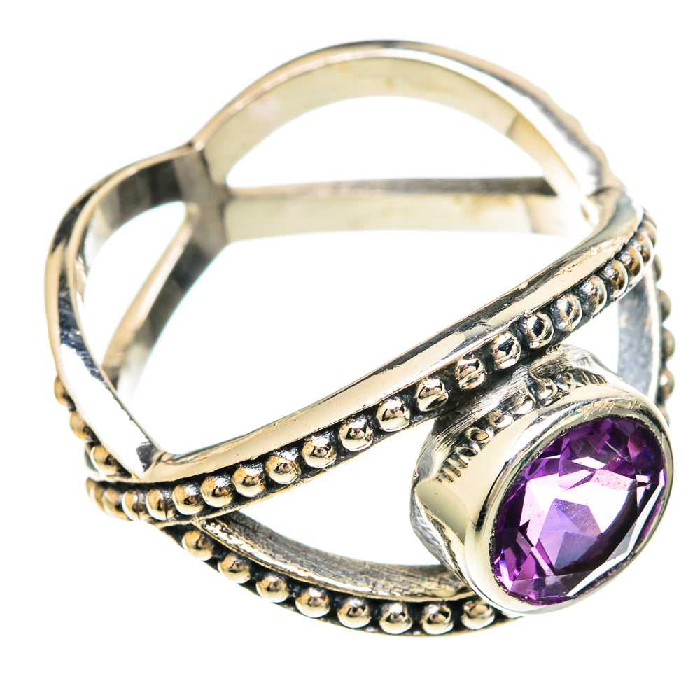 Amethyst Rings handcrafted by Anasilvercos - RING100053