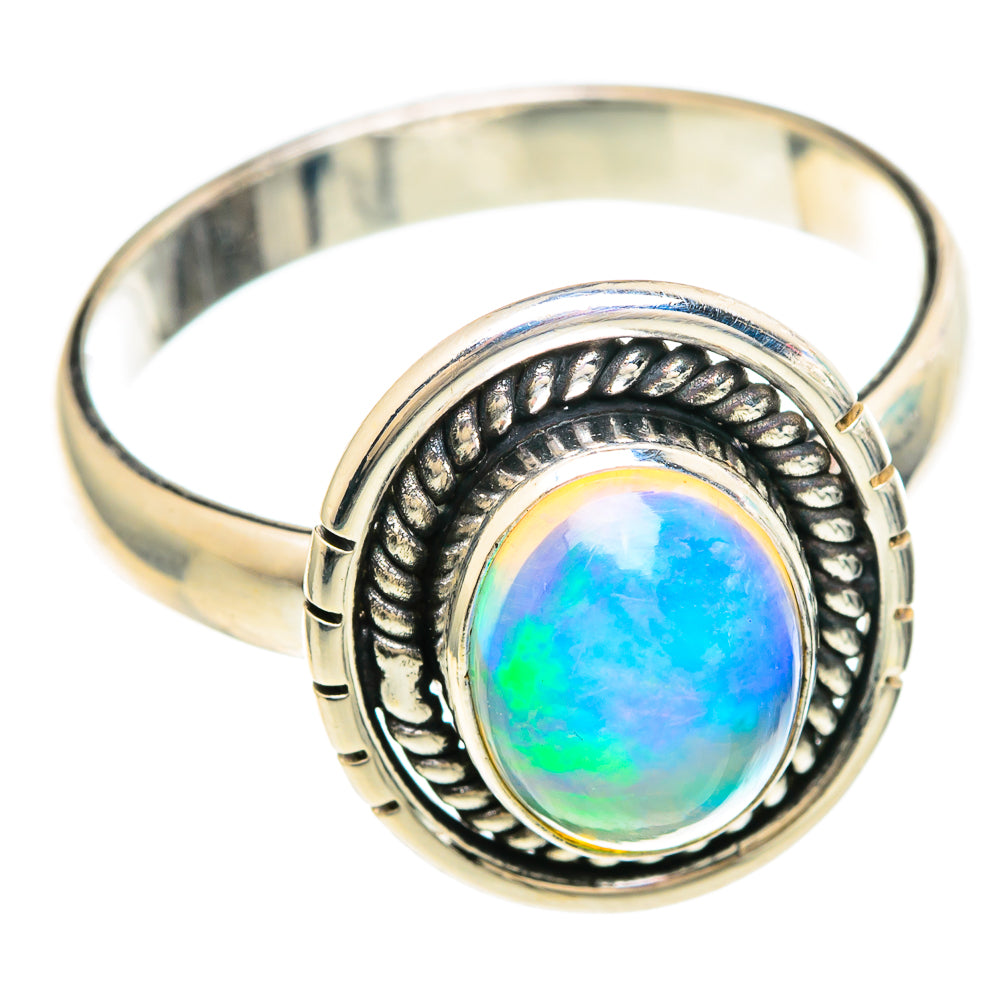 Ethiopian Opal Rings handcrafted by Anasilvercos - RING100061