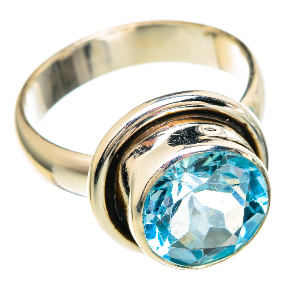 Blue Topaz Rings handcrafted by Anasilvercos - RING100067