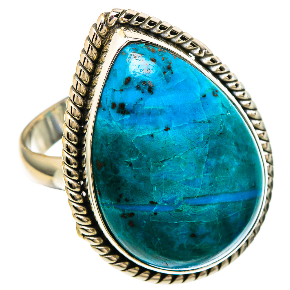 Chrysocolla Rings handcrafted by Anasilvercos - RING100069