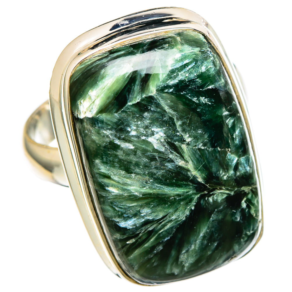 Seraphinite Rings handcrafted by Anasilvercos - RING100076 - Photo 2