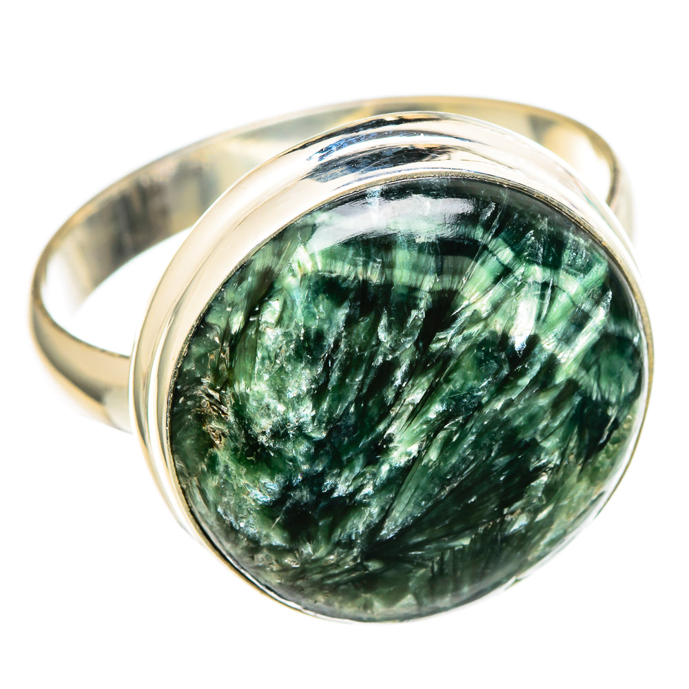 Seraphinite Rings handcrafted by Anasilvercos - RING100079