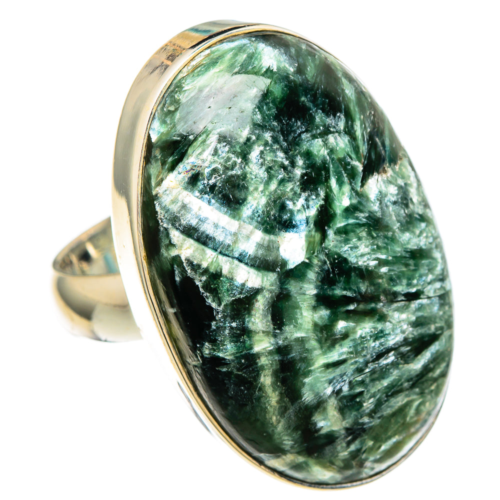 Seraphinite Rings handcrafted by Anasilvercos - RING100084 - Photo 2