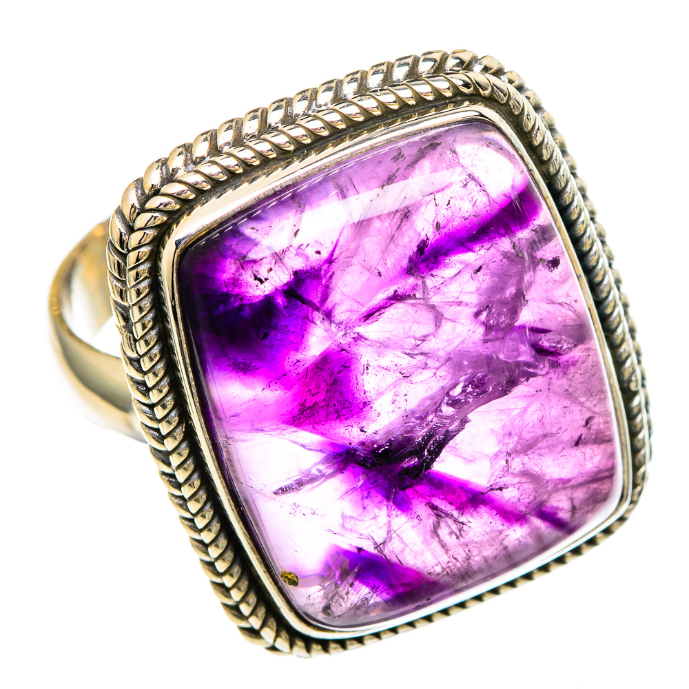 Star Amethyst Rings handcrafted by Anasilvercos - RING100096