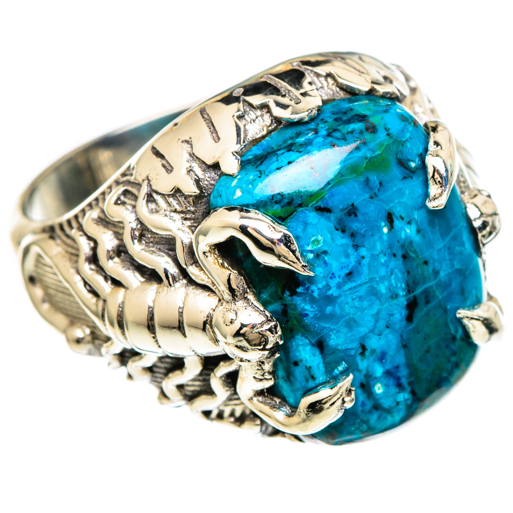 Chrysocolla Rings handcrafted by Anasilvercos - RING100108