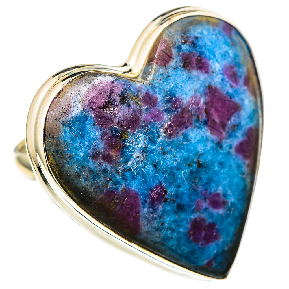 Ruby Fuchsite Rings handcrafted by Anasilvercos - RING100109