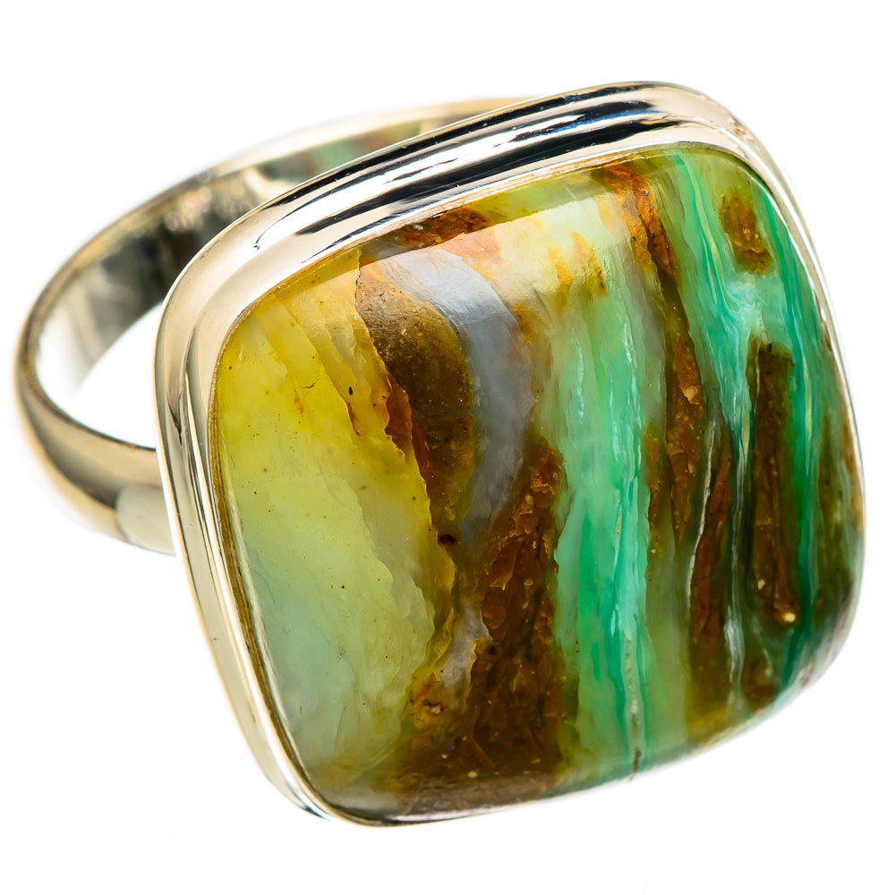 Peruvian Opal Rings handcrafted by Anasilvercos - RING100113