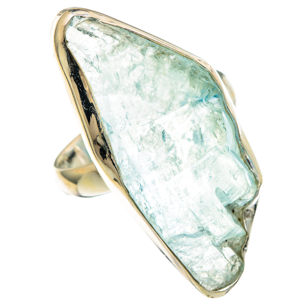 Aquamarine Rings handcrafted by Anasilvercos - RING100114
