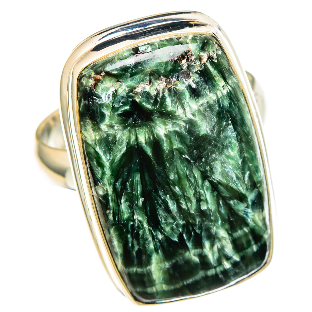 Seraphinite Rings handcrafted by Anasilvercos - RING100119 - Photo 2