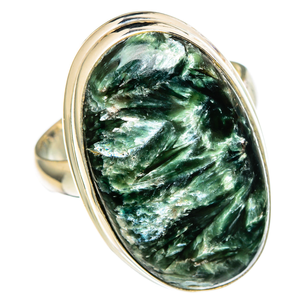 Seraphinite Rings handcrafted by Anasilvercos - RING100121