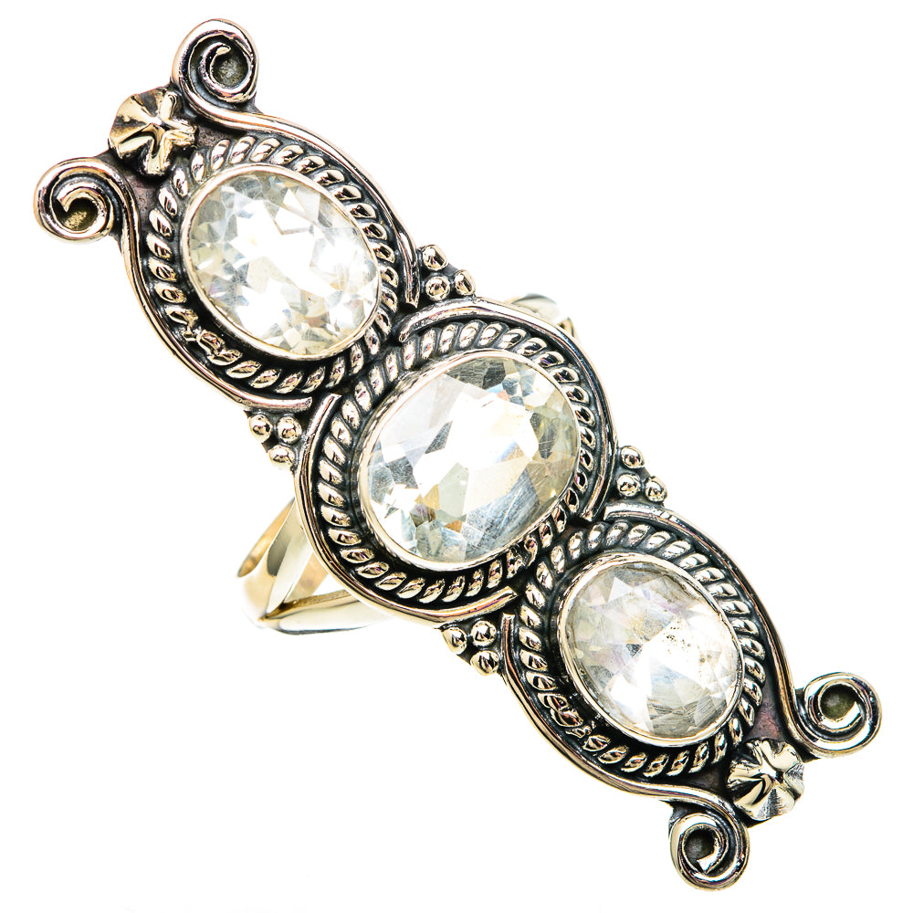 Green Amethyst Rings handcrafted by Anasilvercos - RING100122