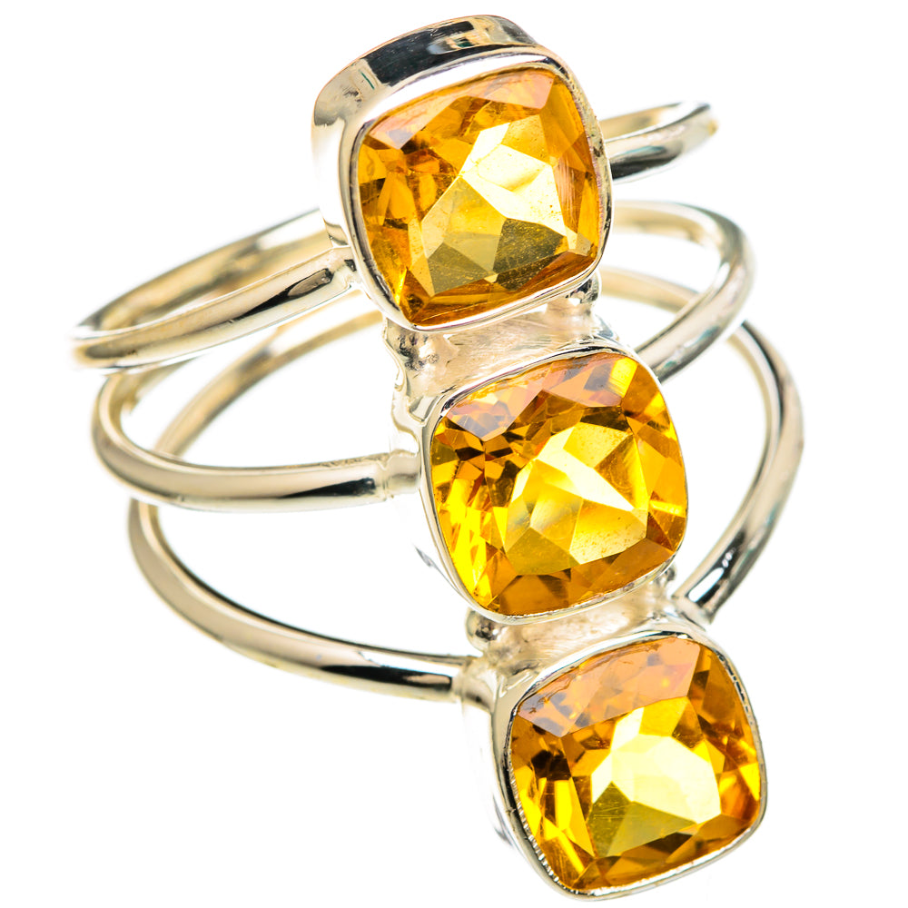 Citrine Rings handcrafted by Anasilvercos - RING100127