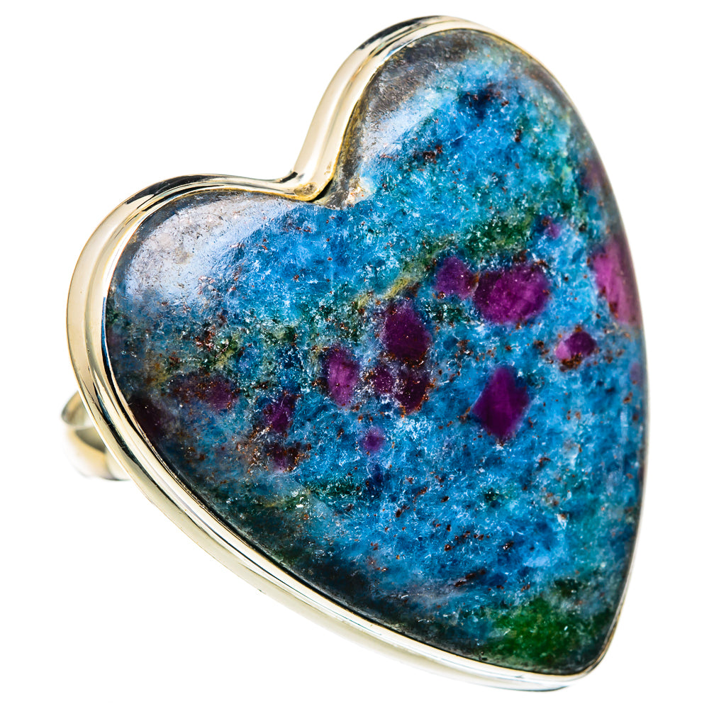 Ruby Fuchsite Rings handcrafted by Anasilvercos - RING100145