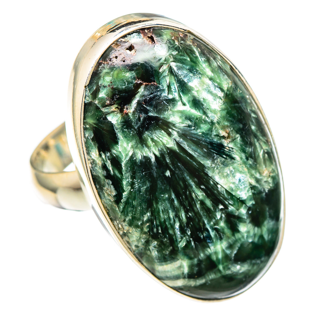Seraphinite Rings handcrafted by Anasilvercos - RING100152