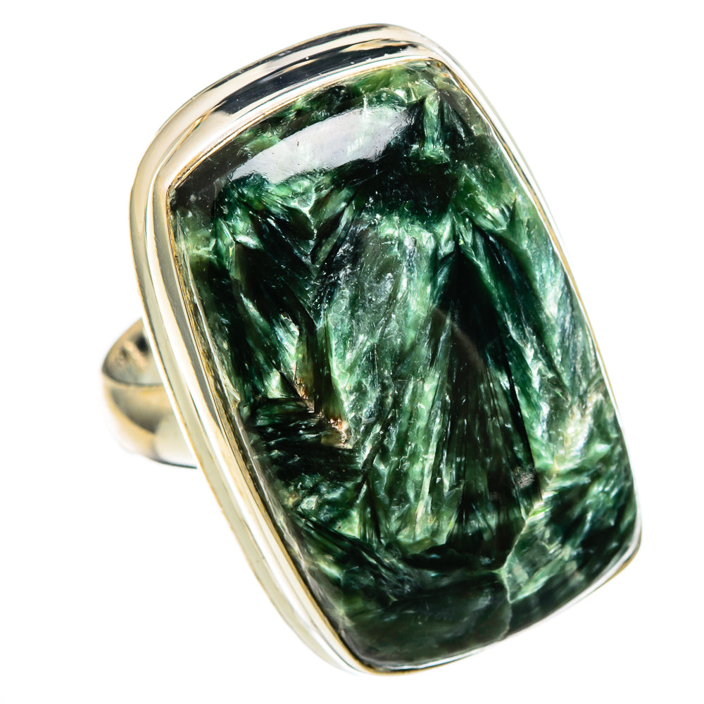 Seraphinite Rings handcrafted by Anasilvercos - RING100154