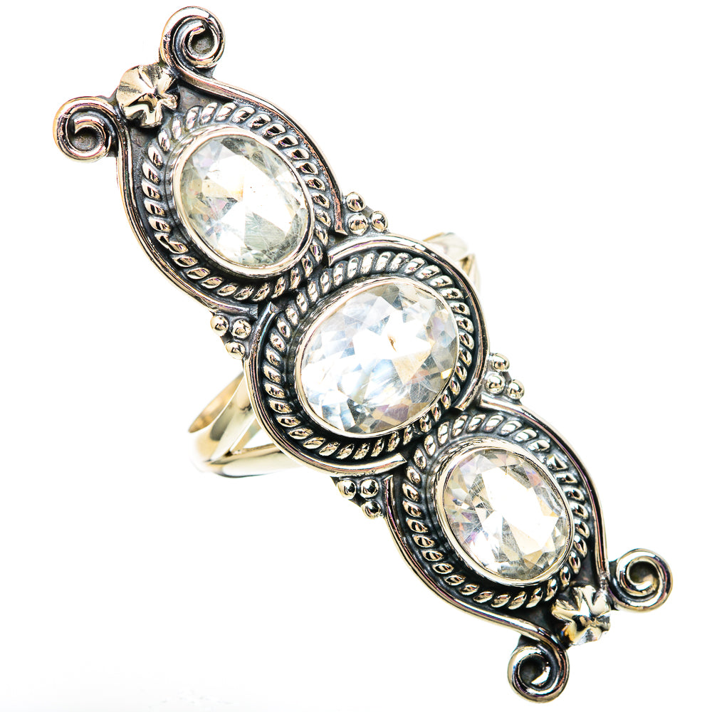Green Amethyst Rings handcrafted by Anasilvercos - RING100156