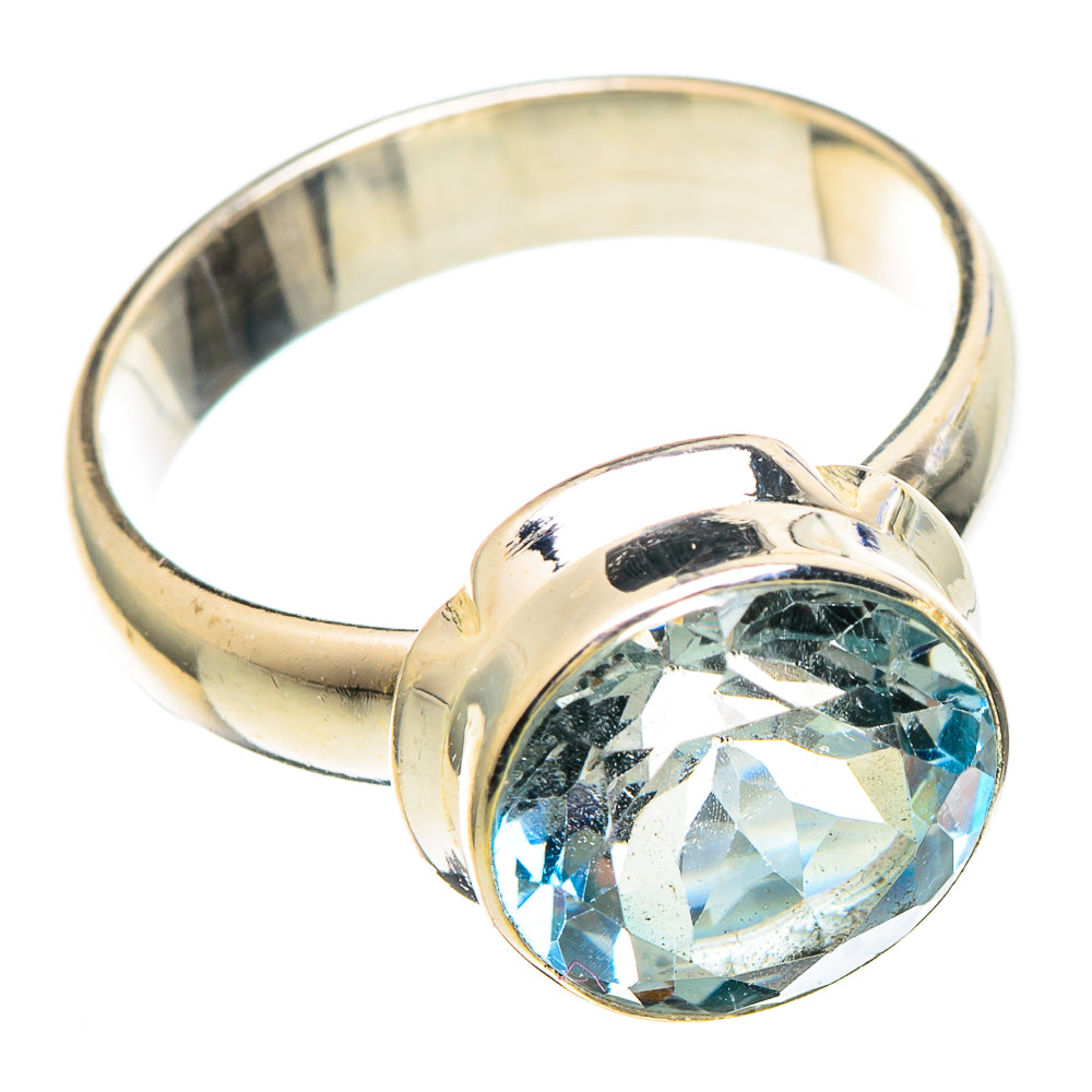 Blue Topaz Rings handcrafted by Anasilvercos - RING100174