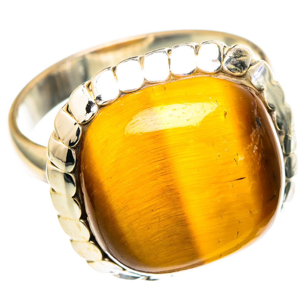 Tiger Eye Rings handcrafted by Anasilvercos - RING100181