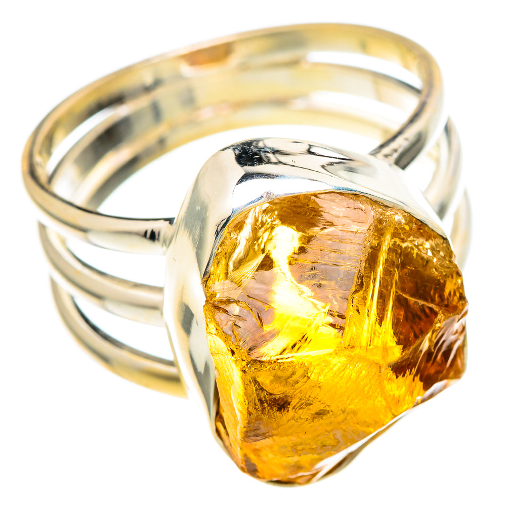 Citrine Rings handcrafted by Anasilvercos - RING100184