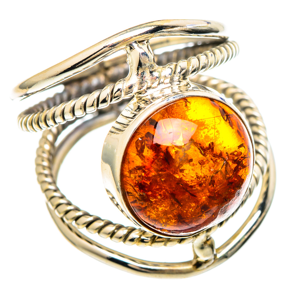 Baltic Amber Rings handcrafted by Anasilvercos - RING100187
