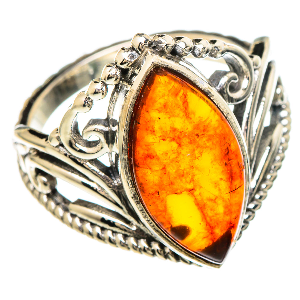 Baltic Amber Rings handcrafted by Anasilvercos - RING100188