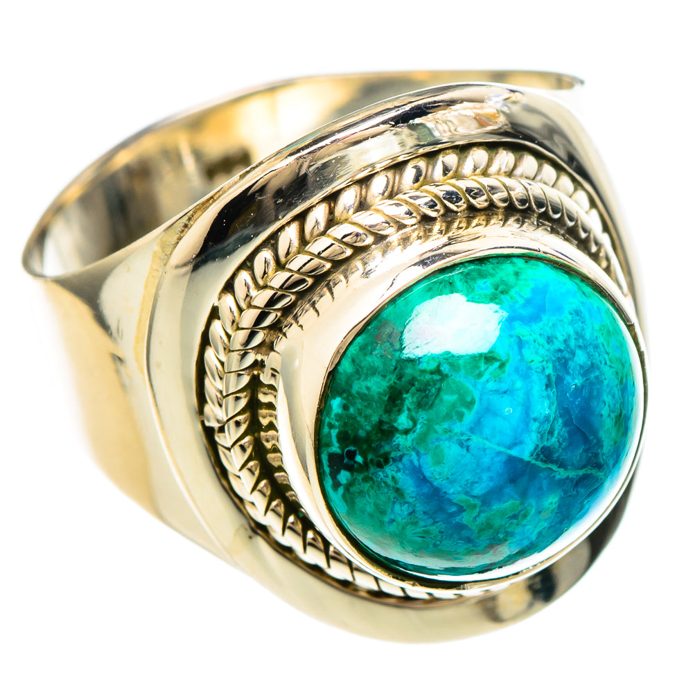 Chrysocolla Rings handcrafted by Anasilvercos - RING100203