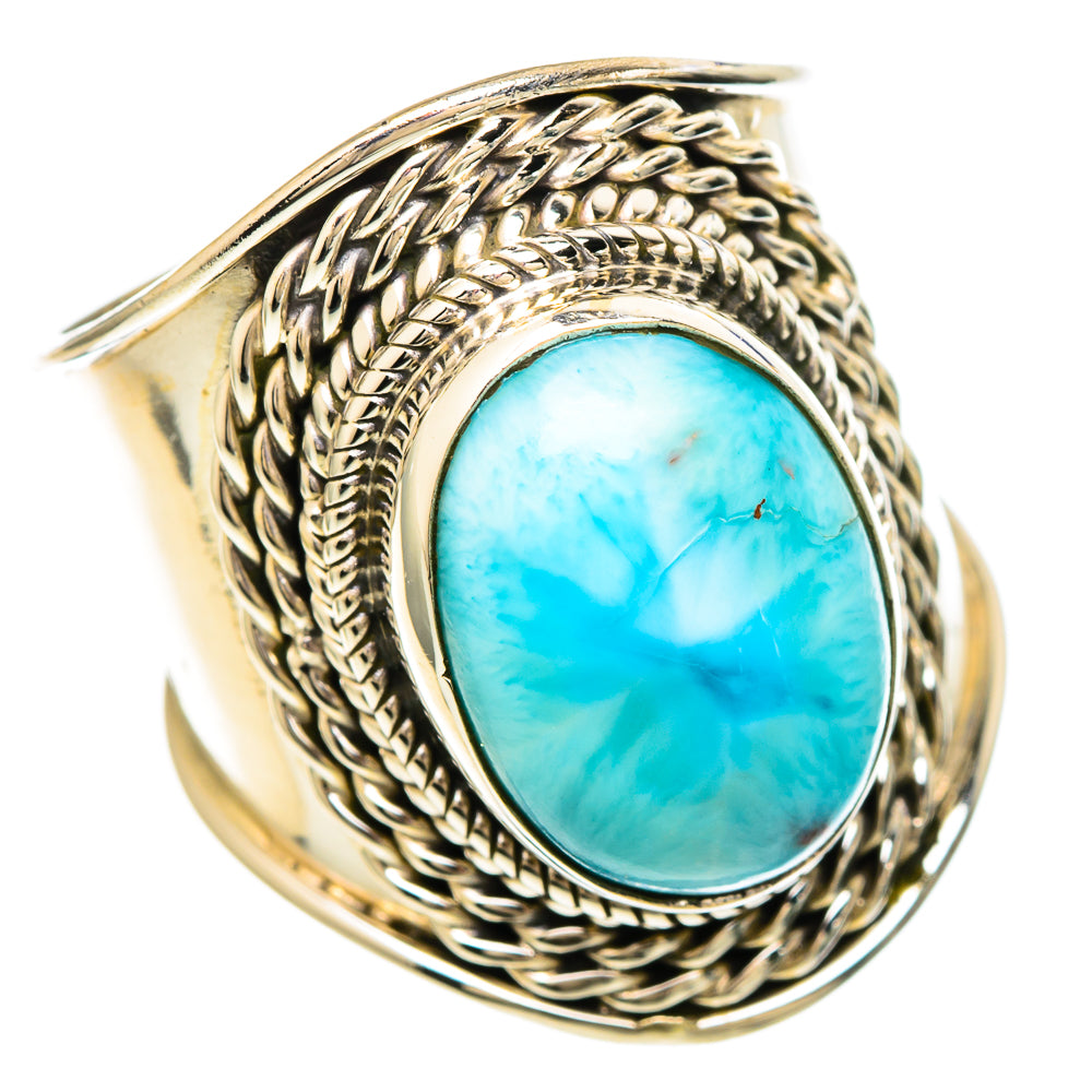 Larimar Rings handcrafted by Anasilvercos - RING100206