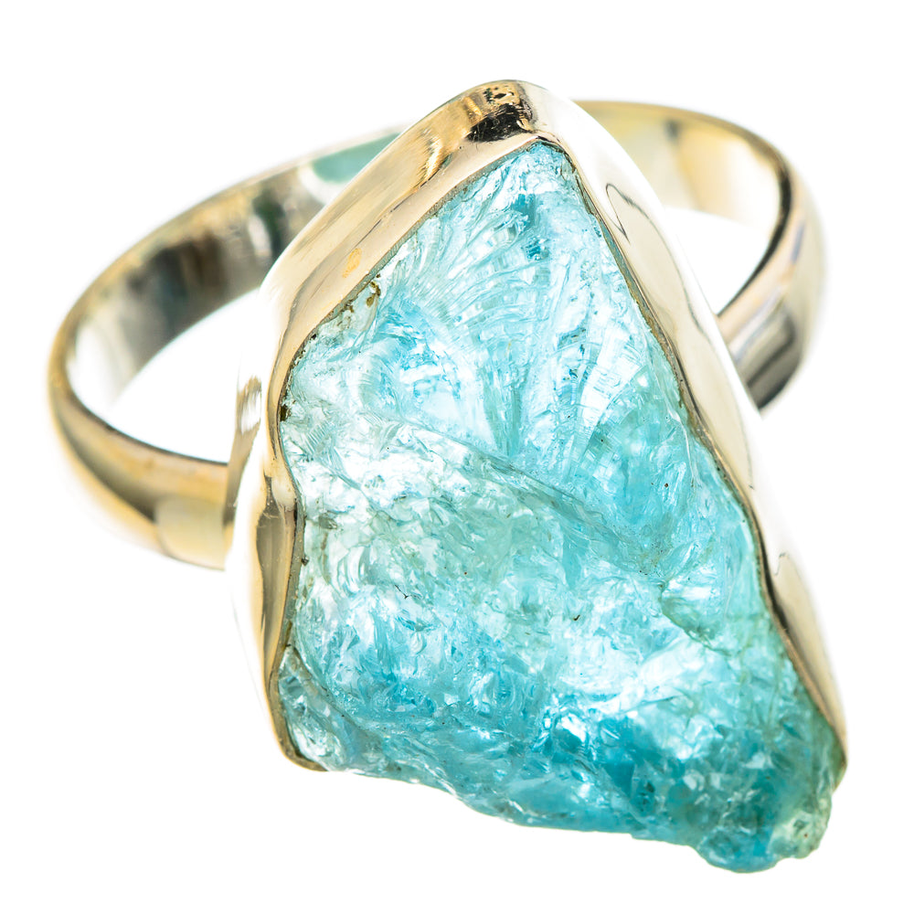 Aquamarine Rings handcrafted by Anasilvercos - RING100209 - Photo 2
