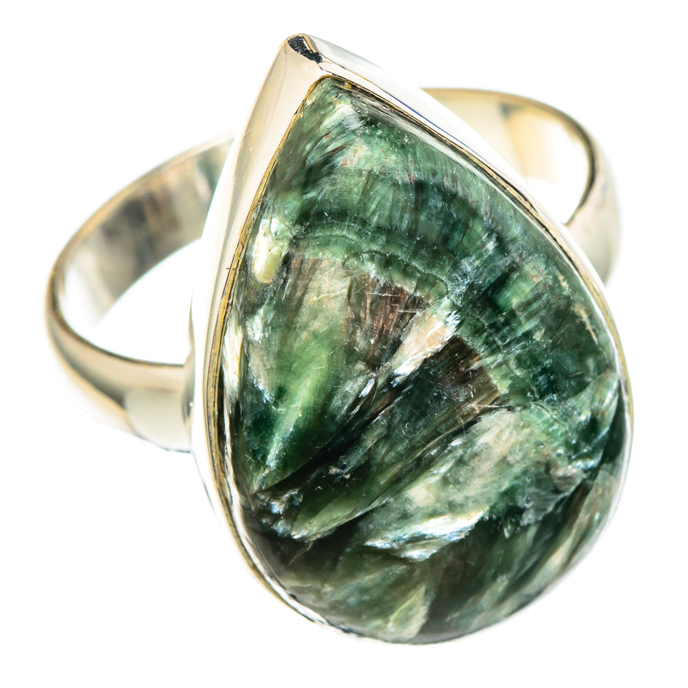Seraphinite Rings handcrafted by Anasilvercos - RING100210