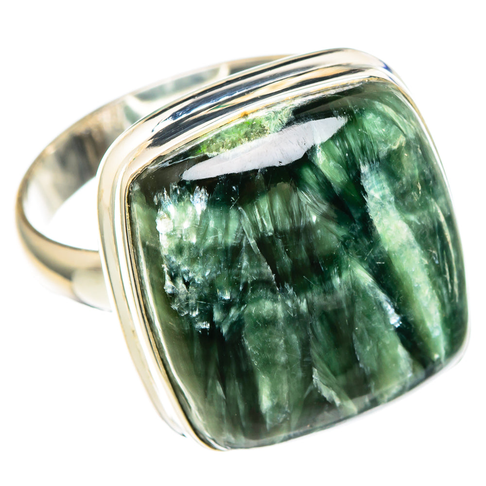 Seraphinite Rings handcrafted by Anasilvercos - RING100211