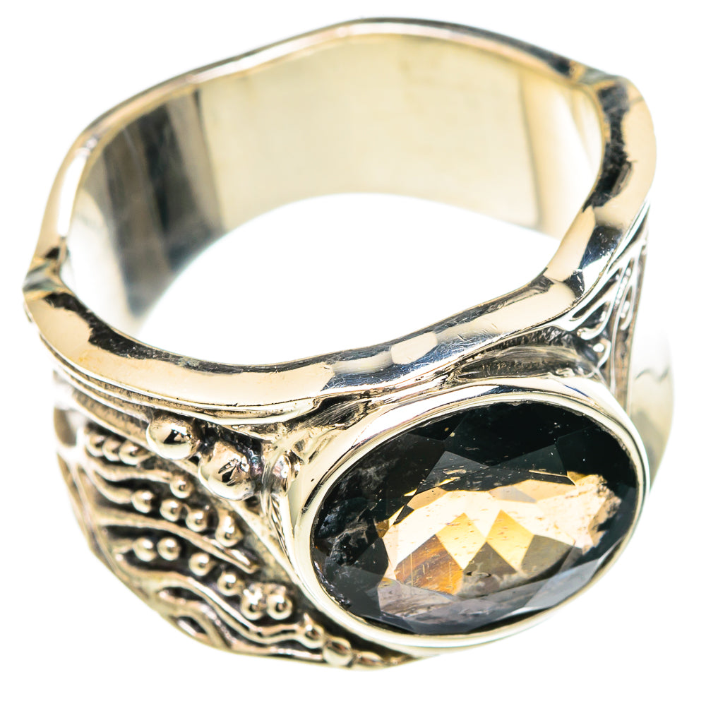 Smoky Quartz Rings handcrafted by Anasilvercos - RING100214