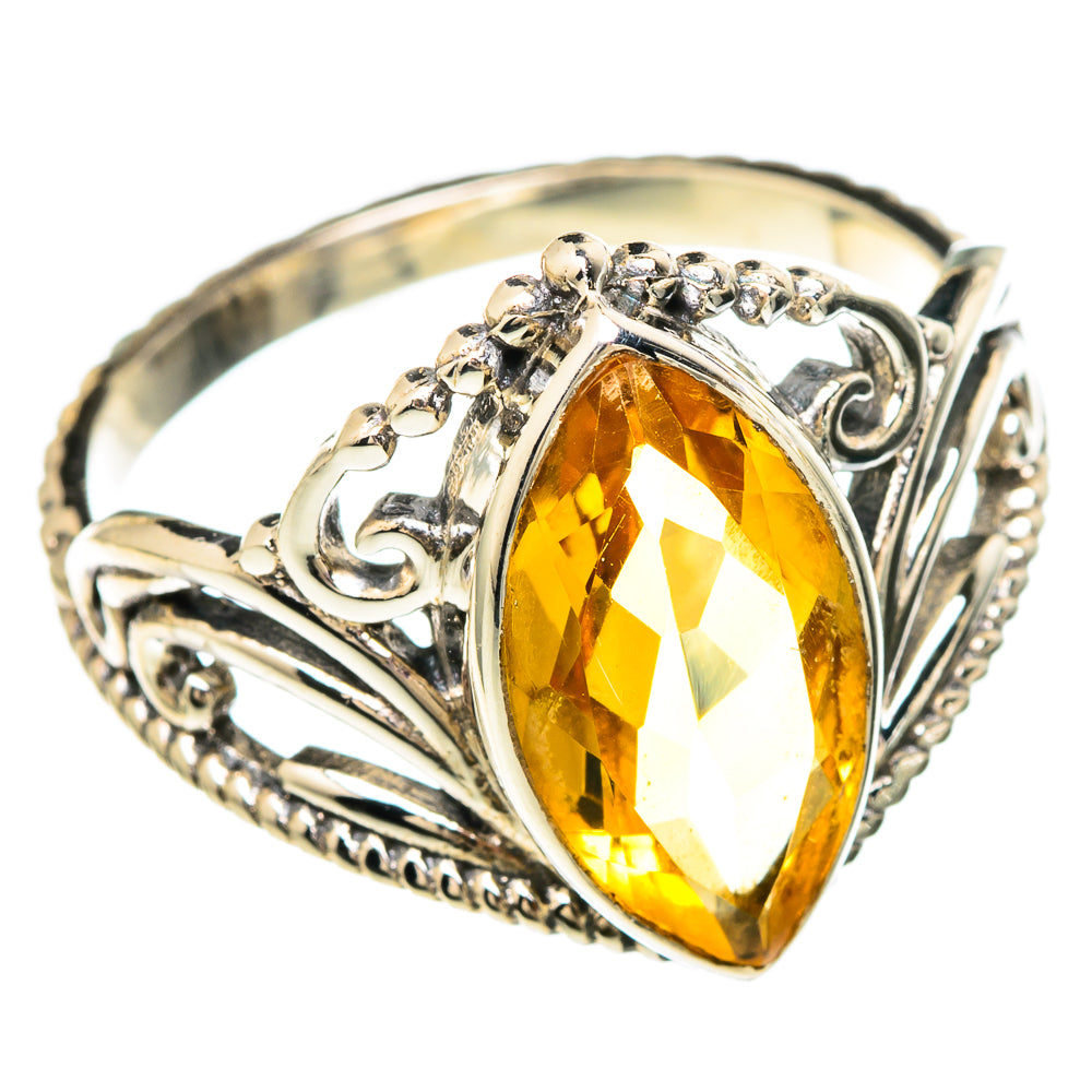 Citrine Rings handcrafted by Anasilvercos - RING100216